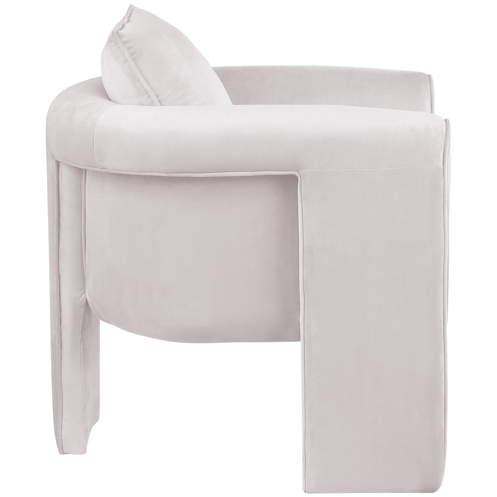 Sloan Cream Velvet Accent Chair