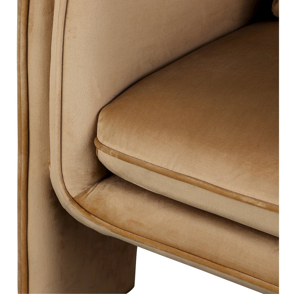 Sloan Saddle Velvet Accent Chair