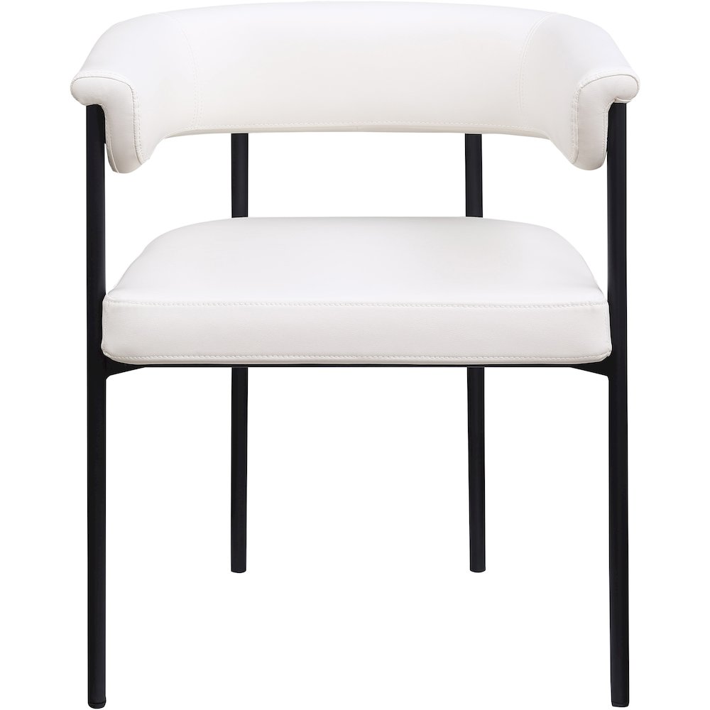 Malin Cream Vegan Leather Dining Chair, Set of 2