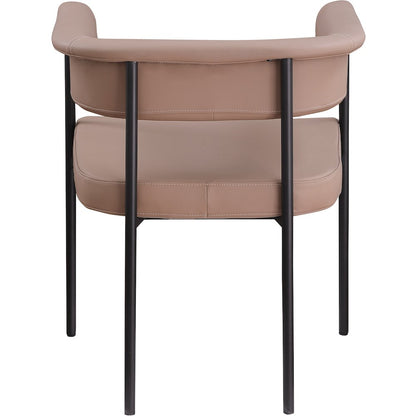 Malin Tan Vegan Leather Dining Chair, Set of 2
