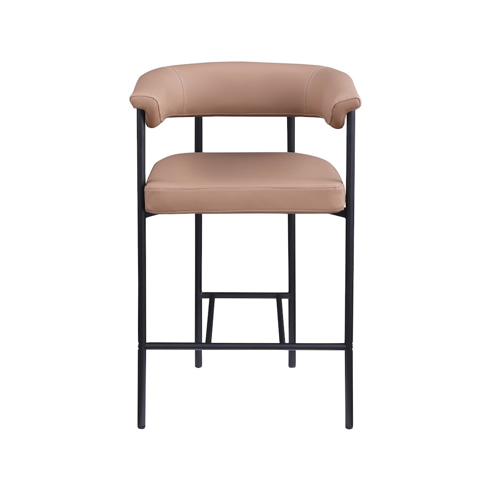 Malin Tan Vegan Leather Counter Stool, Set of 2