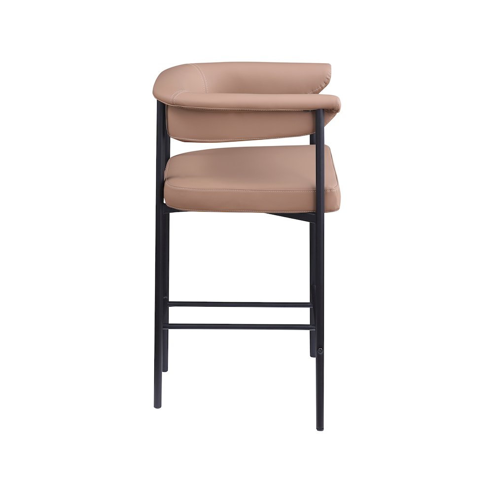 Malin Tan Vegan Leather Counter Stool, Set of 2