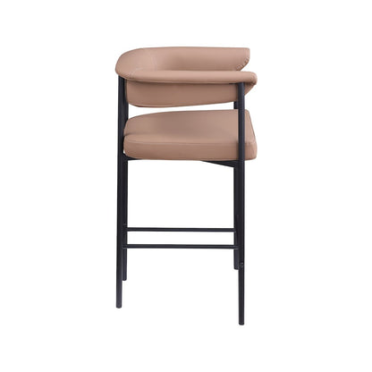 Malin Tan Vegan Leather Counter Stool, Set of 2
