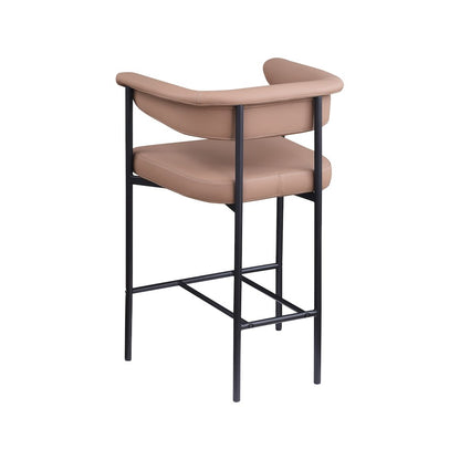 Malin Tan Vegan Leather Counter Stool, Set of 2