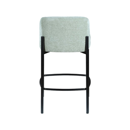 Burton Mint Chenille Fabric Stool, Set of 2