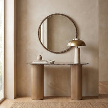 Braida 29.5" Antique Brass Iron Frame Mirror