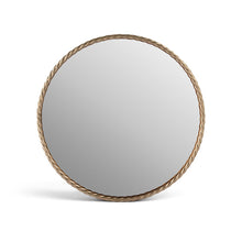 Braida 36" Antique Brass Iron Frame Mirror