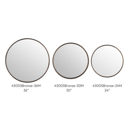 Braida 36" Bronze Iron Frame Mirror