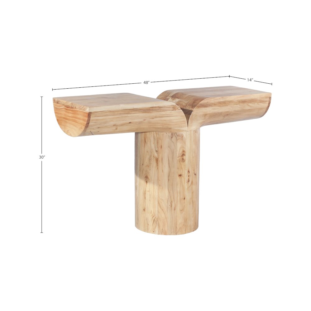 Tee Oak Console Table