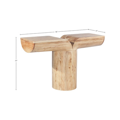 Tee Oak Console Table