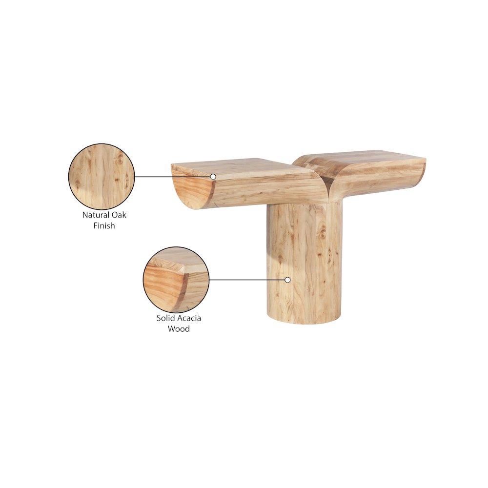 Tee Oak Console Table