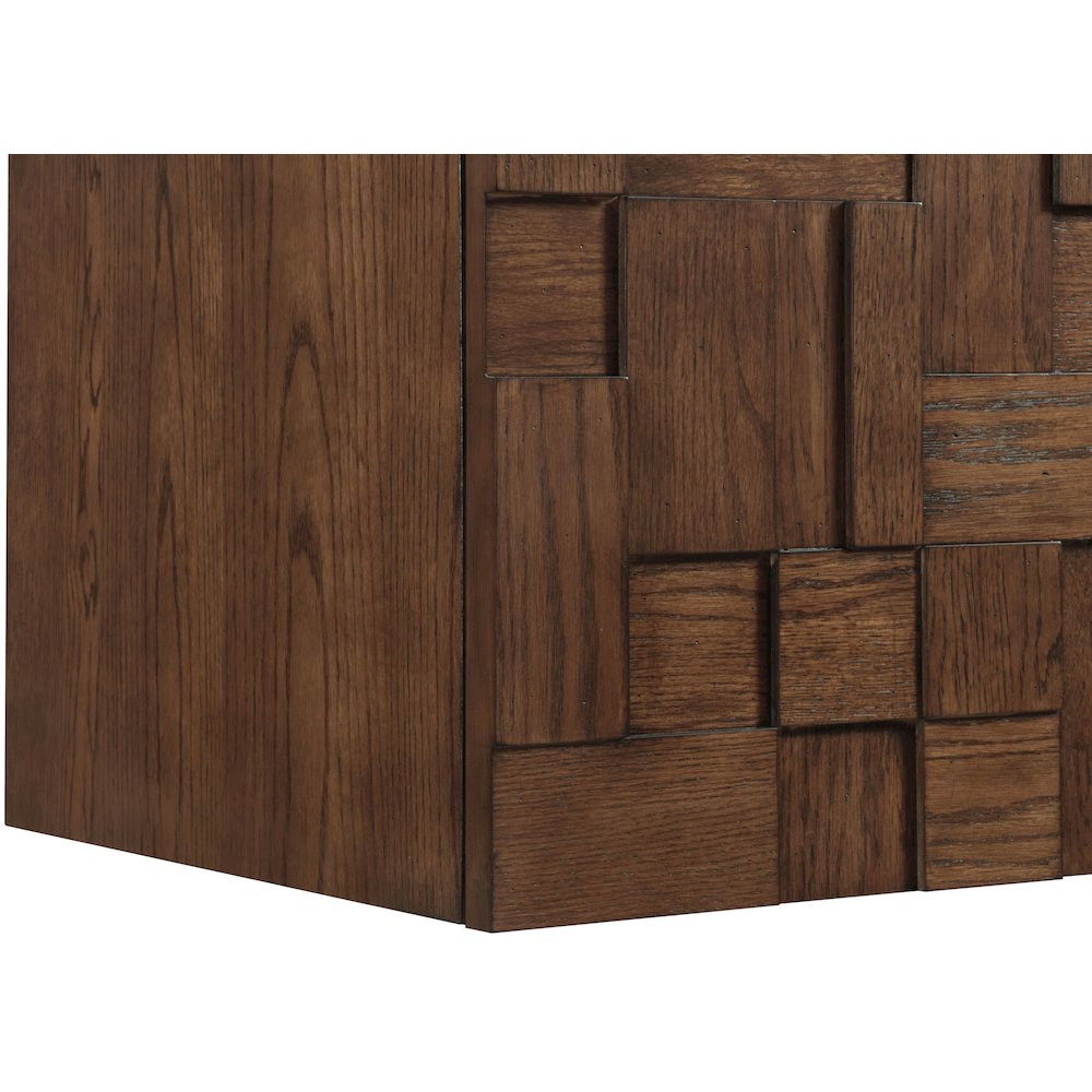 Leonardo 24" Brown Engineered Stone And Solid Wood Wall Mounted Bathroom Vanity