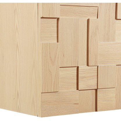 Leonardo 24" Natural Engineered Stone And Wood Wall Mounted Bathroom Vanity