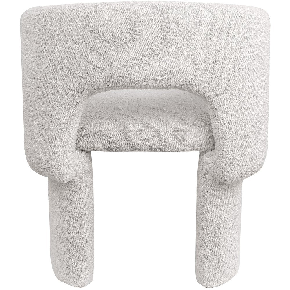 Emmet Cream Boucle Fabric Dining Chair / Accent Chair