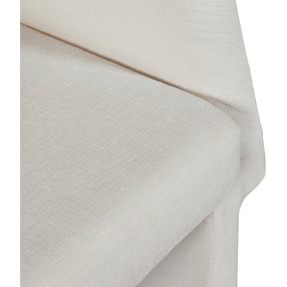 Emmet Cream Chenille Fabric Dining Chair / Accent Chair