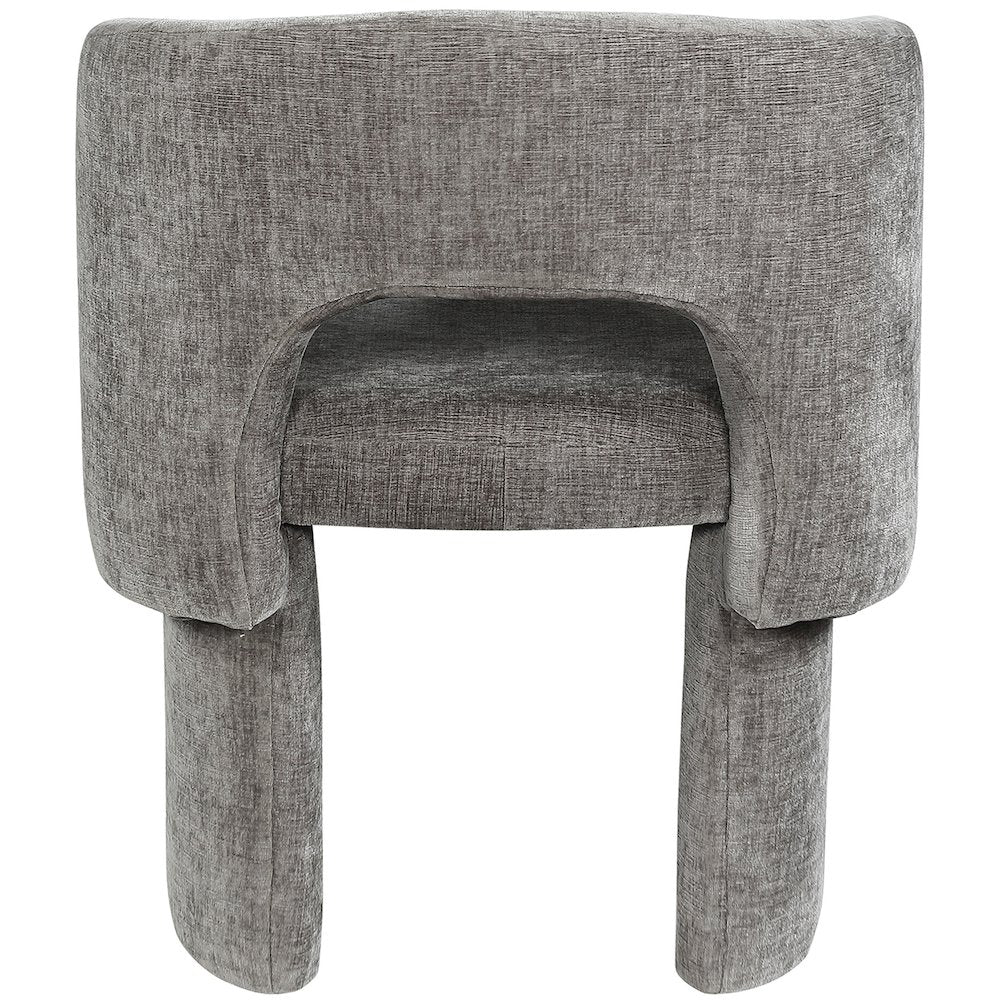 Emmet Grey Chenille Fabric Dining Chair / Accent Chair
