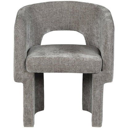 Emmet Grey Chenille Fabric Dining Chair / Accent Chair