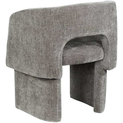 Emmet Grey Chenille Fabric Dining Chair / Accent Chair