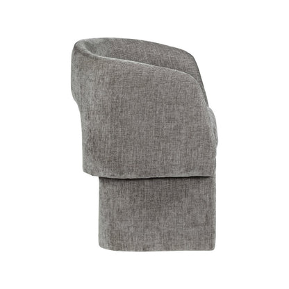 Emmet Grey Chenille Fabric Dining Chair / Accent Chair