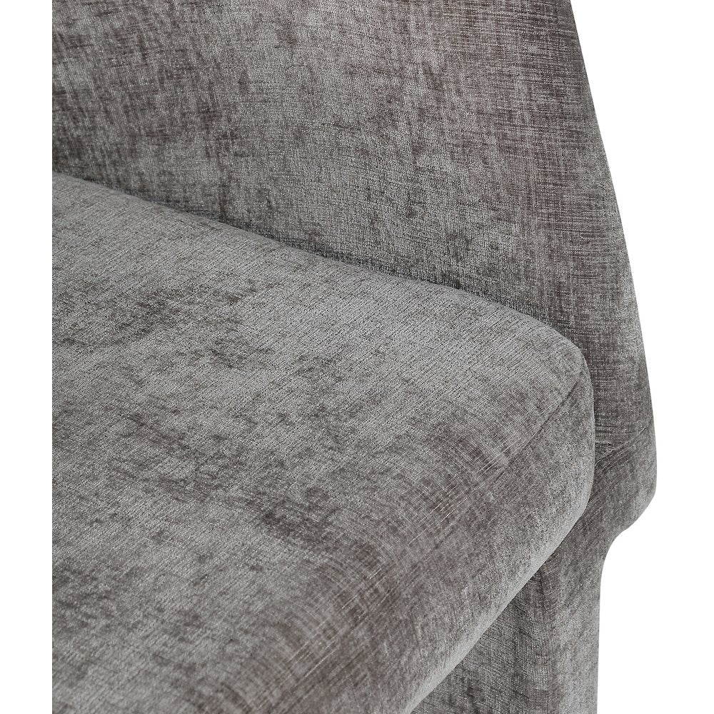 Emmet Grey Chenille Fabric Dining Chair / Accent Chair