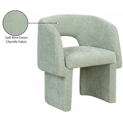 Emmet Mint Chenille Fabric Dining Chair / Accent Chair