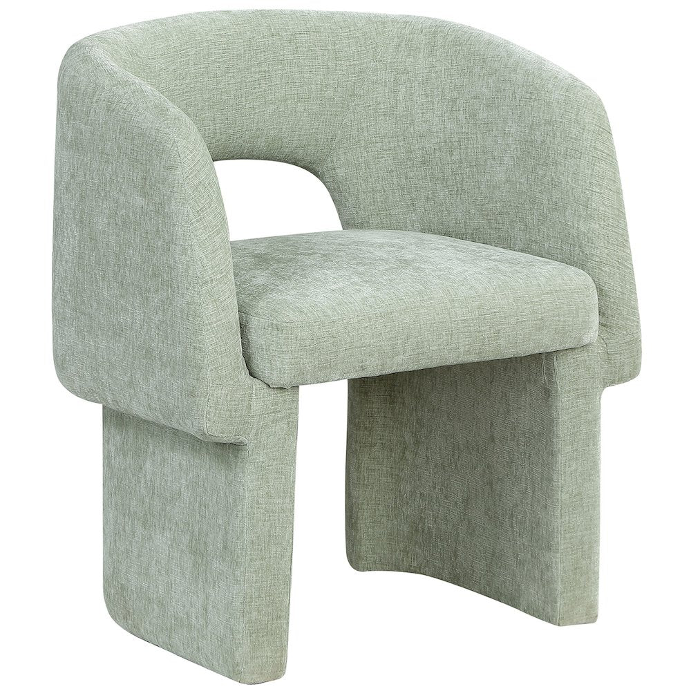 Emmet Mint Chenille Fabric Dining Chair / Accent Chair
