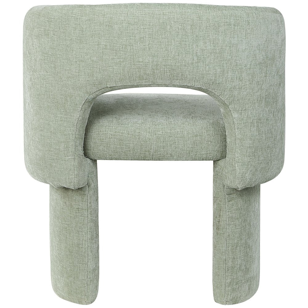 Emmet Mint Chenille Fabric Dining Chair / Accent Chair
