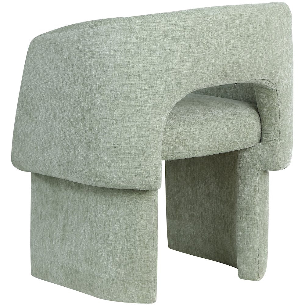 Emmet Mint Chenille Fabric Dining Chair / Accent Chair