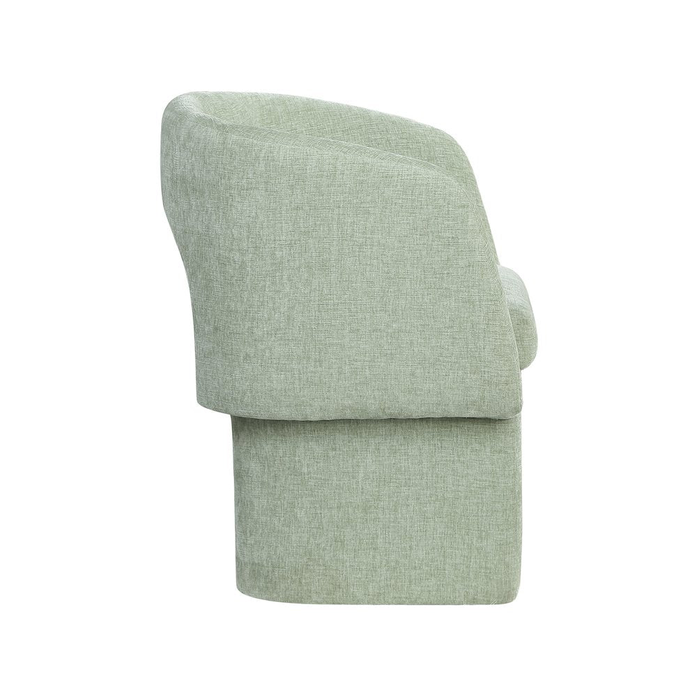 Emmet Mint Chenille Fabric Dining Chair / Accent Chair
