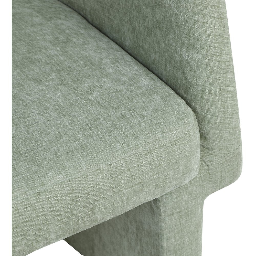 Emmet Mint Chenille Fabric Dining Chair / Accent Chair