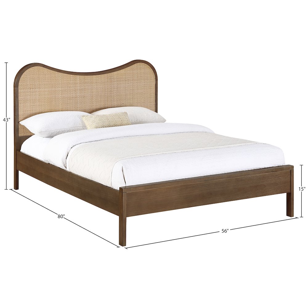 Windsor Brown Solid Wood Full Bed (3 Boxes)