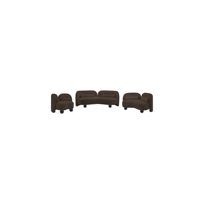 Daphne Brown Chenille Fabric Chair
