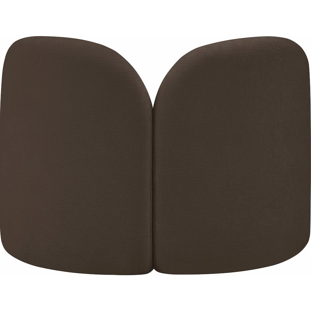 Daphne Brown Chenille Fabric Chair