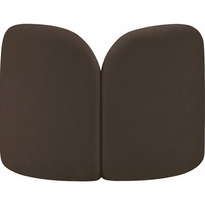 Daphne Brown Chenille Fabric Chair