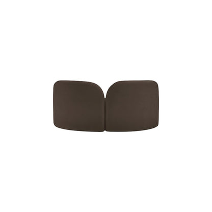 Daphne Brown Chenille Fabric Loveseat