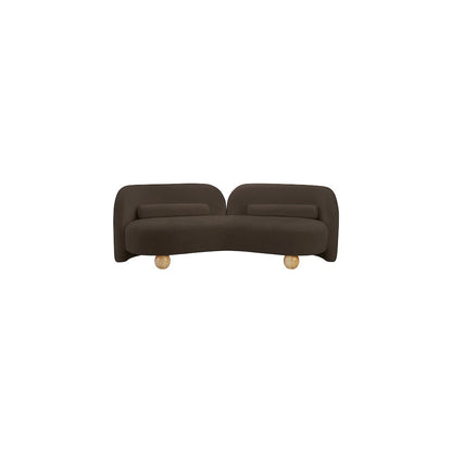 Daphne Brown Chenille Fabric Sofa