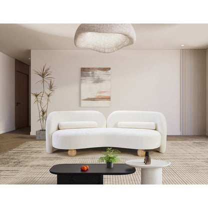 Daphne Cream Chenille Fabric Sofa
