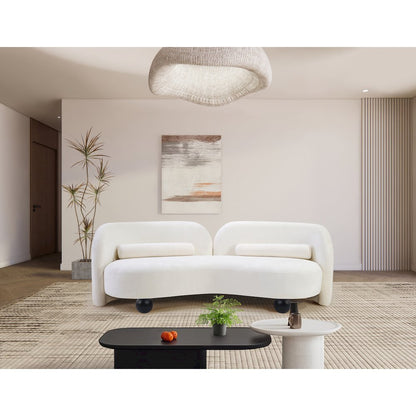Daphne Cream Chenille Fabric Sofa