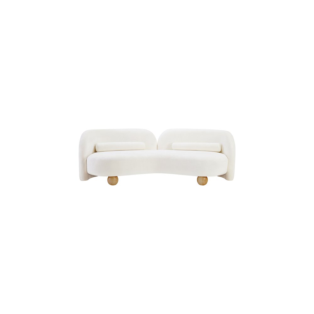 Daphne Cream Chenille Fabric Sofa