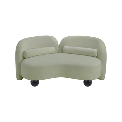 Daphne Mint Chenille Fabric Loveseat