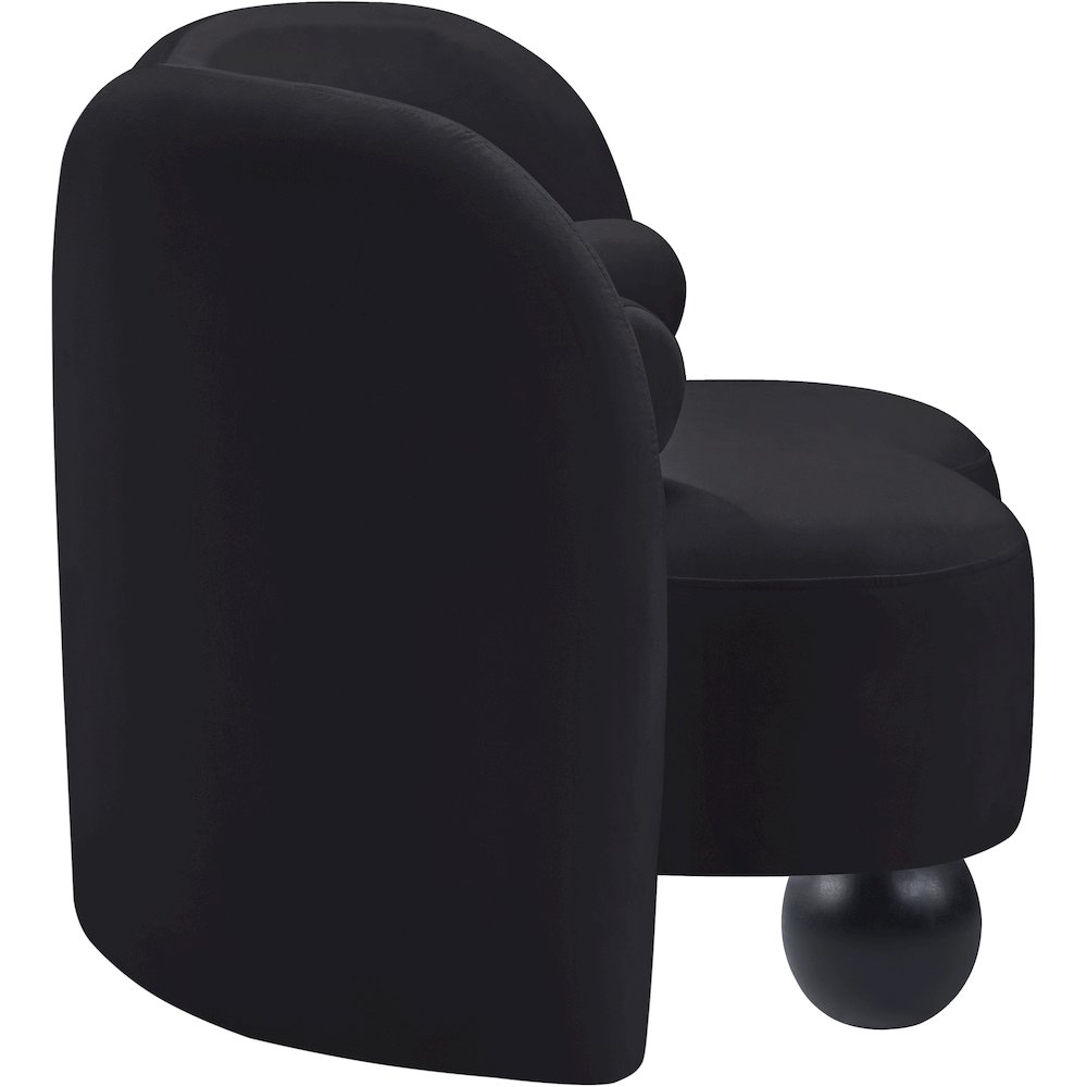 Daphne Black Velvet Chair