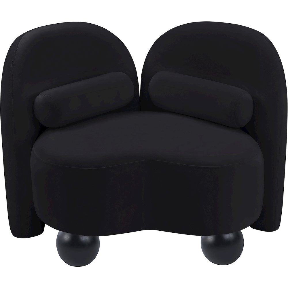Daphne Black Velvet Chair