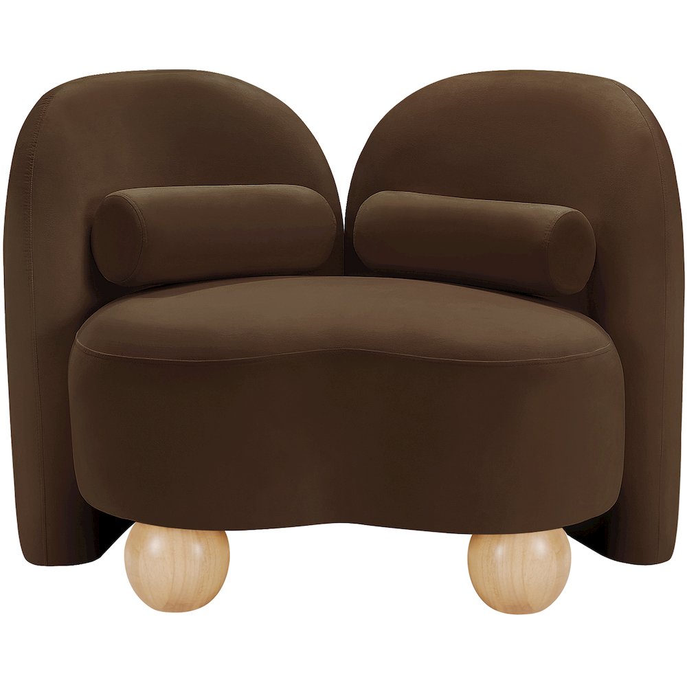 Daphne Brown Velvet Chair
