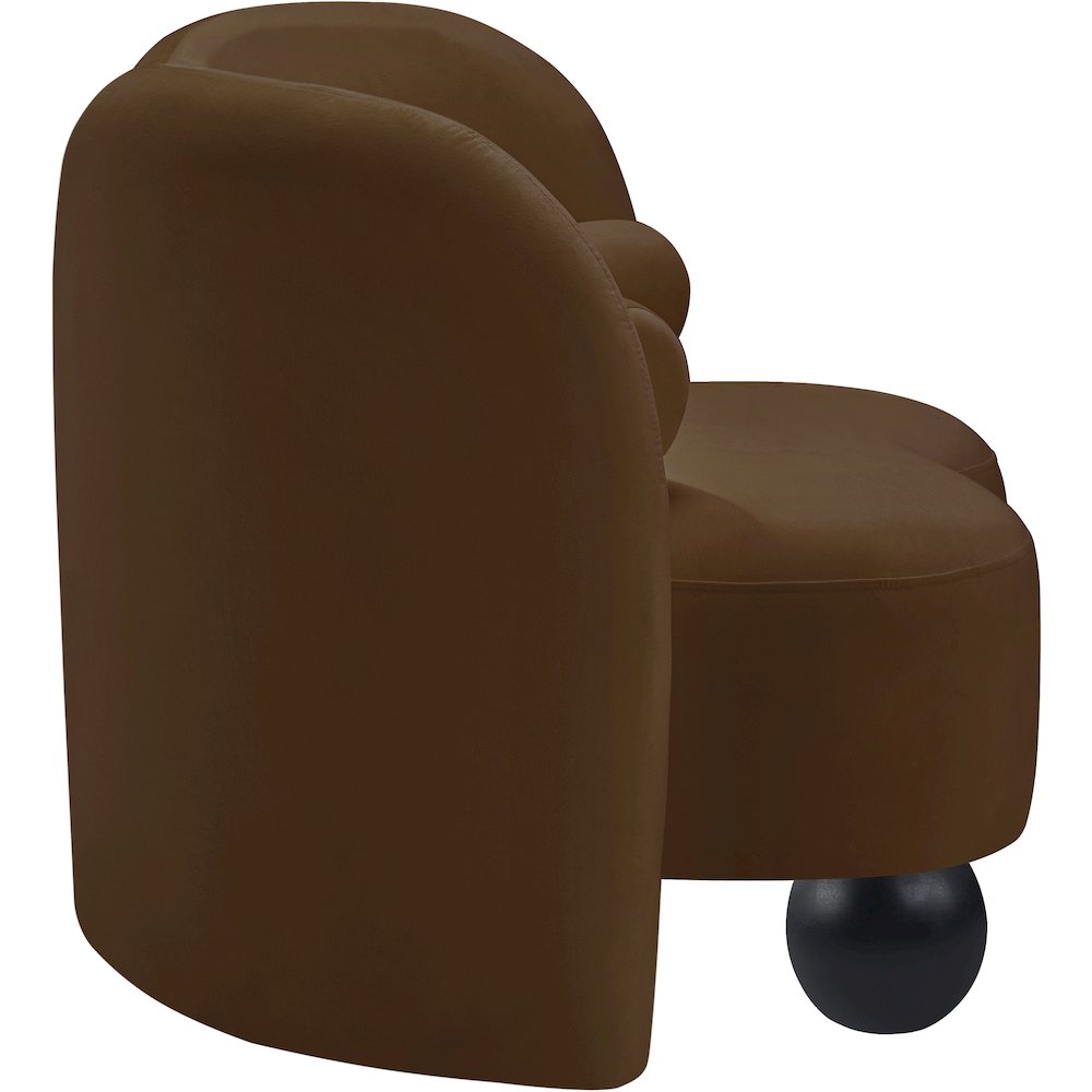 Daphne Brown Velvet Chair