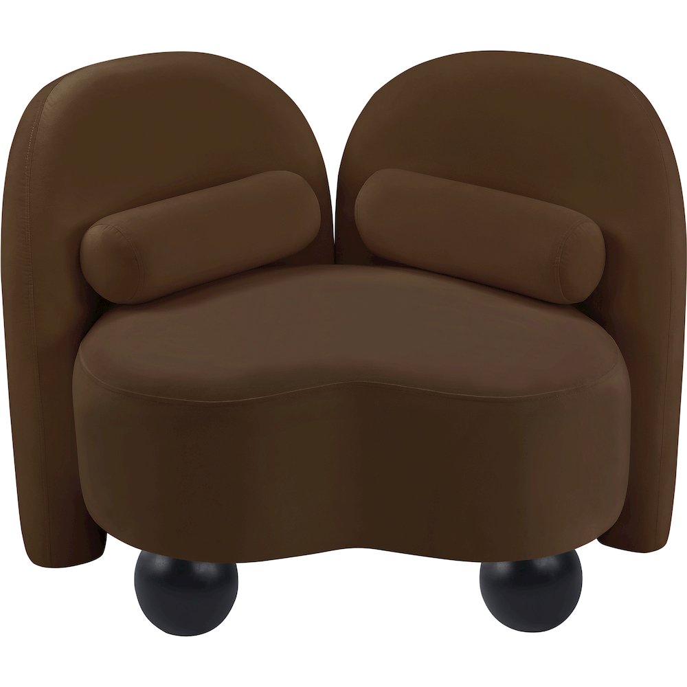 Daphne Brown Velvet Chair