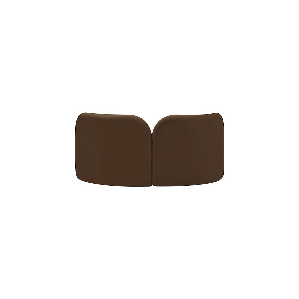 Daphne Brown Velvet Loveseat