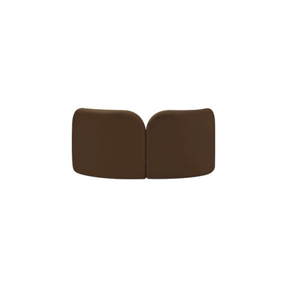Daphne Brown Velvet Loveseat