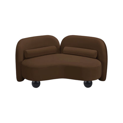 Daphne Brown Velvet Loveseat