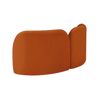 Daphne Cognac Velvet Loveseat