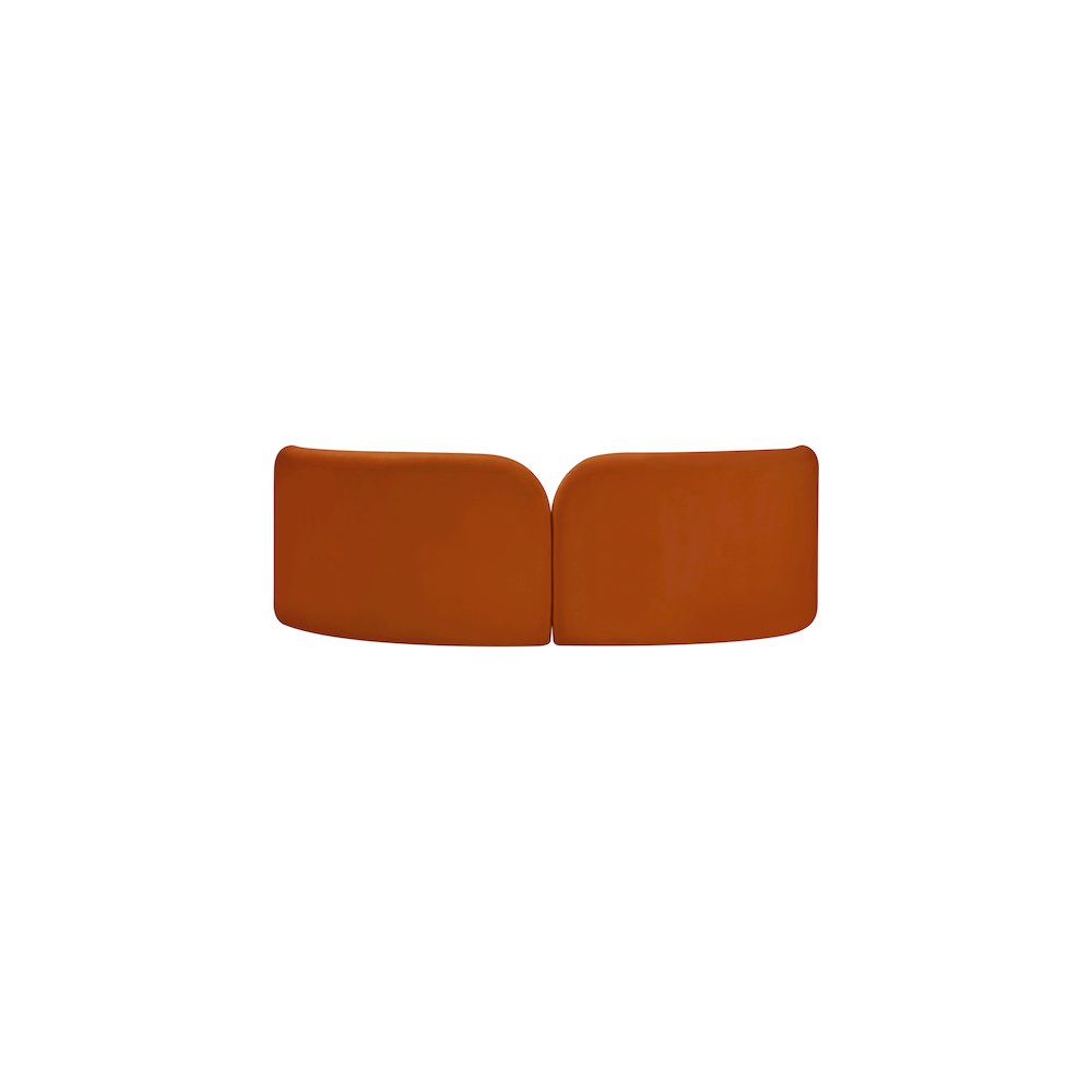 Daphne Cognac Velvet Sofa